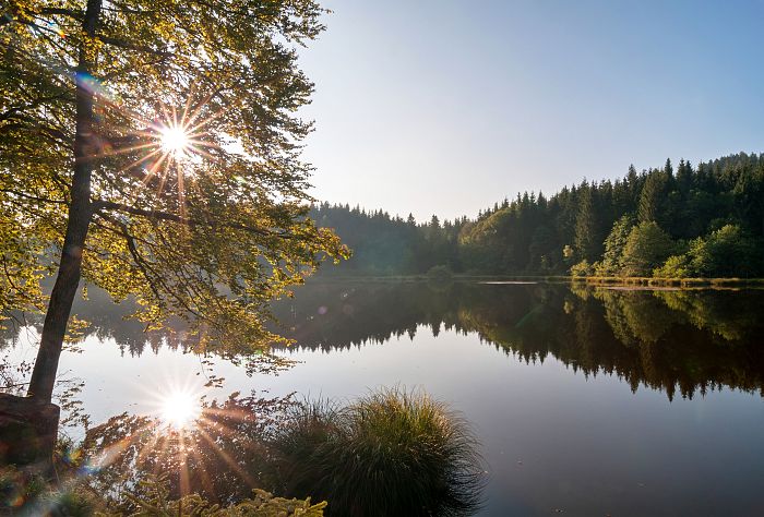 The enchanting Tauern pond in the Ossiacher Tauern