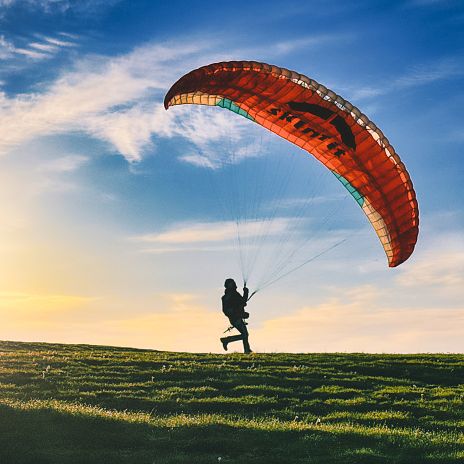 Paragleiten Gerlitzen mit Sonnenuntergang 2