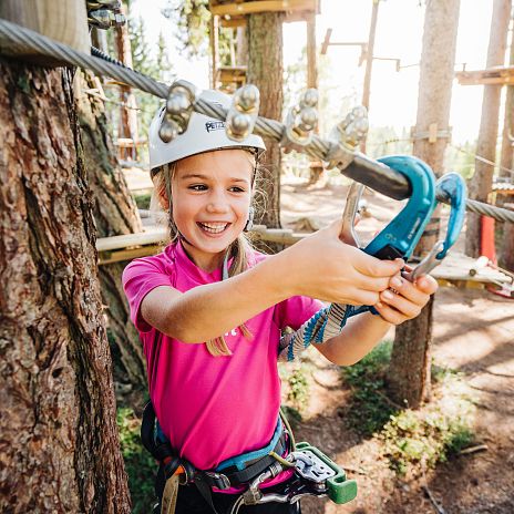 Klettern für Kinder im Adventurepark Gerlitzen