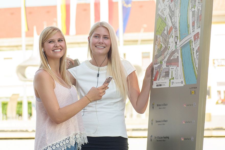 Der City Tour point vor dem Villacher Congress Center
