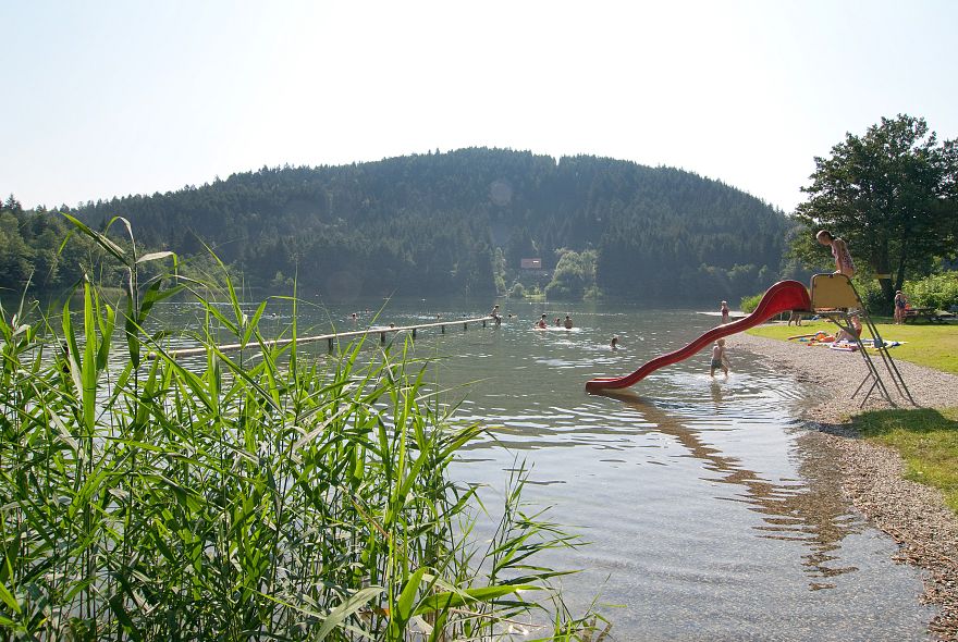 Der familienfreundliche Vassacher See in Villach