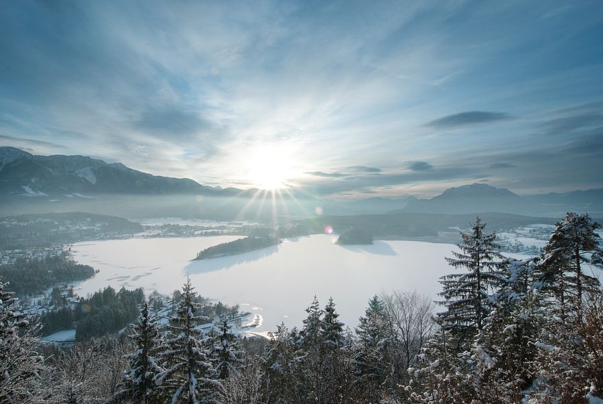 Faaker See im Winter 1