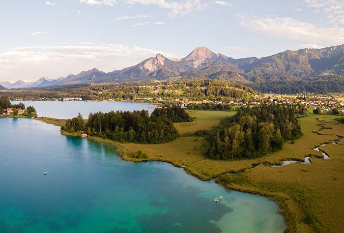 Faaker See mit Schilf