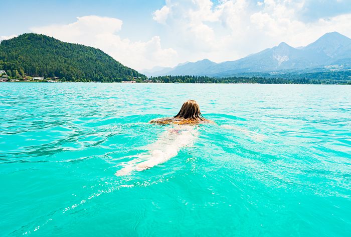 Schwimmen im Faaker See